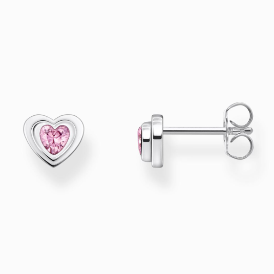 THOMAS SABO fülbevaló Heart-shape with pink zirconia fülbevaló H2271-643-9 ékszer rendelés online