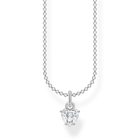 THOMAS SABO nyaklánc White stones heart nyaklánc SCKE150325 ékszer rendelés online