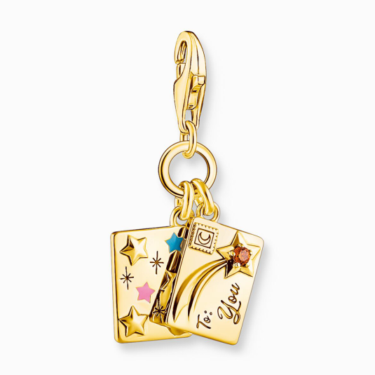 THOMAS SABO charm medál  Letter gold medál 2065-414-7 ékszer rendelés online