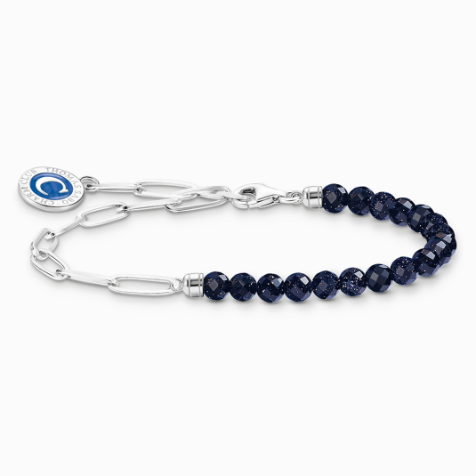 THOMAS SABO karkötő Dark blue imitation sandstone karkötő A2129-007-32 ékszer rendelés online