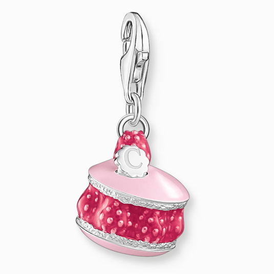 THOMAS SABO charm medál Pink raspberry macaron medál 2080-007-9 ékszer rendelés online