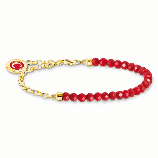 THOMAS SABO karkötő Red beads karkötő A2130-427-10 ékszer rendelés online