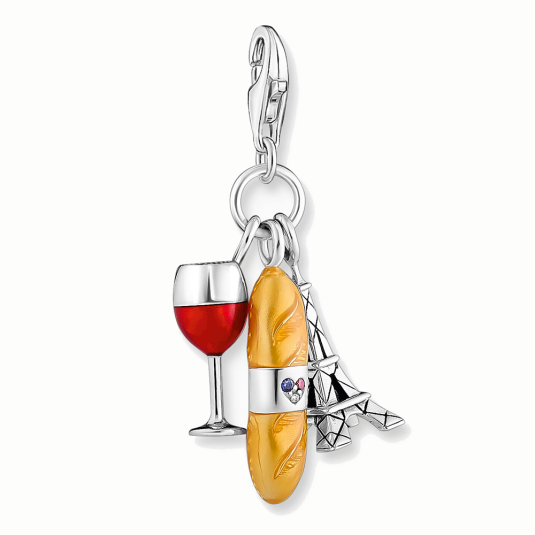 THOMAS SABO charm medál Red wine glass