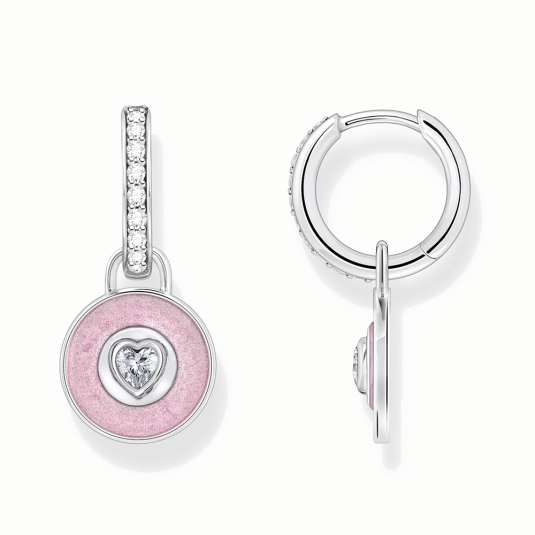 THOMAS SABO fülbevaló Pink heart fülbevaló CR723-691-9 ékszer rendelés online