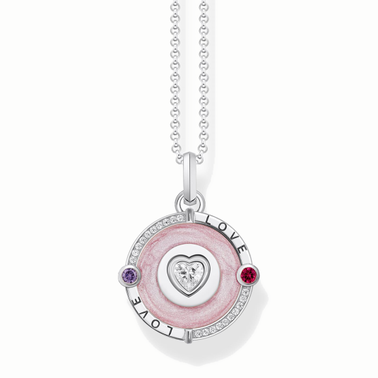 THOMAS SABO nyaklánc Pink heart nyaklánc KE2201-390-9 ékszer rendelés online