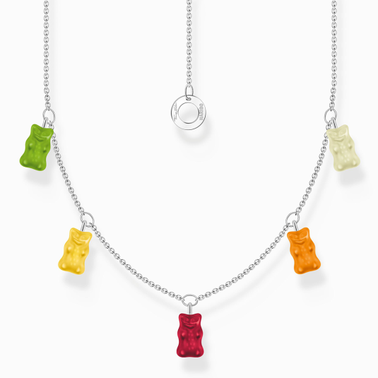 THOMAS SABO x HARIBO nyaklánc Színes aranymedvék nyaklánc KE2205-017-7 ékszer rendelés online