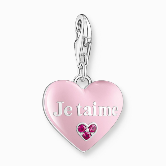 THOMAS SABO charm medál Pink heart medál 2073-042-9 ékszer rendelés online