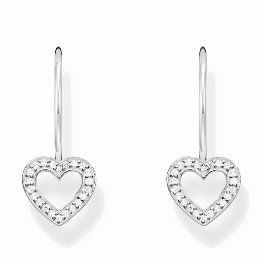 THOMAS SABO White heart fülbevaló fülbevaló H2292-051-14 ékszer rendelés online