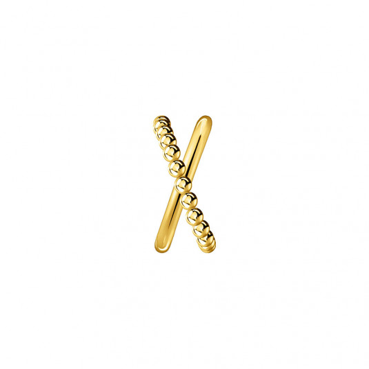 THOMAS SABO fél pár fülbevaló Criss cross dots yellow gold fülbevaló EC0023-413-39 ékszer rendelés online