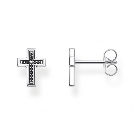 THOMAS SABO fülbevaló Cross black fülbevaló H2112-643-11 ékszer rendelés online