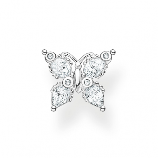 THOMAS SABO fél pár fülbevaló Butterfly white stones fülbevaló H2195-051-14 ékszer rendelés online