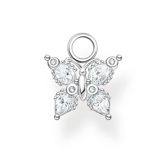 THOMAS SABO fülbevaló dísz Butterfly white stones fülbevaló EP014-051-14 ékszer rendelés online