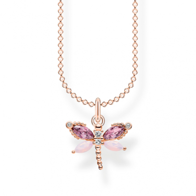 THOMAS SABO nyaklánc Dragonfly with stones rose gold nyaklánc KE2096-321-7-L45V ékszer rendelés online