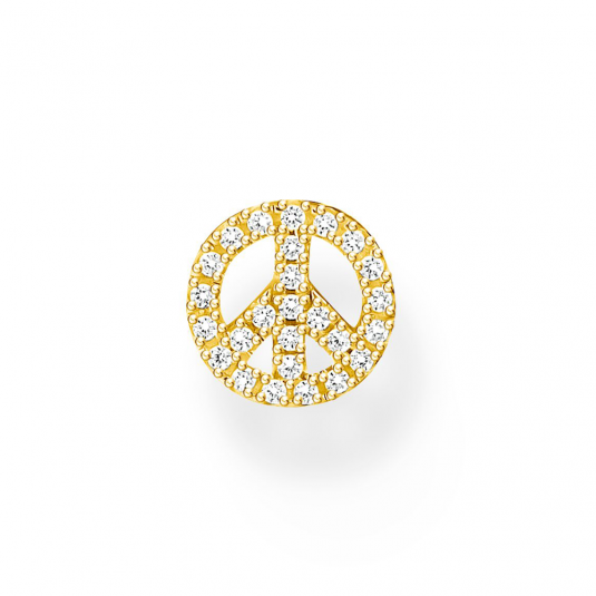 THOMAS SABO fél pár fülbevaló Peace gold fülbevaló H2218-414-14 ékszer rendelés online