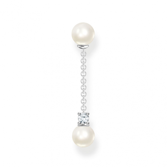 THOMAS SABO fél pár fülbevaló Pearls with white stone silver fülbevaló H2212-167-14 ékszer rendelés online