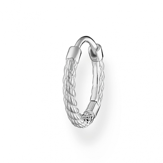 THOMAS SABO fél pár fülbevaló Rope silver fülbevaló CR694-001-21 ékszer rendelés online