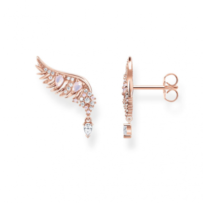 THOMAS SABO fülbevaló Phoenix wing with pink stones rose gold fülbevaló H2247-323-9 ékszer rendelés online