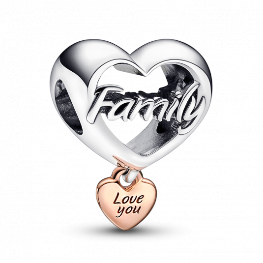 PANDORA aranyozott Love You Family szív charm ékszer rendelés online