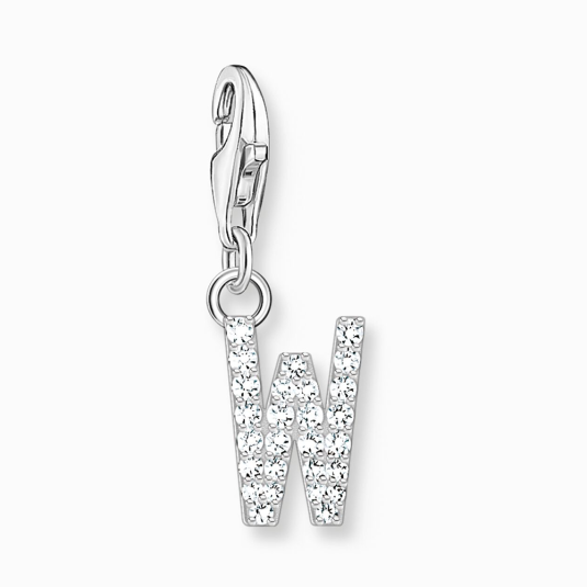 THOMAS SABO charm medál letter W silver medál 1960-051-14 ékszer rendelés online