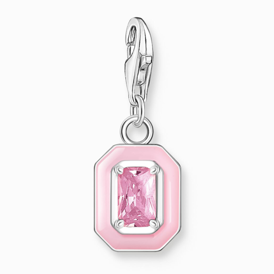 THOMAS SABO charm medál Pink stone silver medál 2030-041-9 ékszer rendelés online