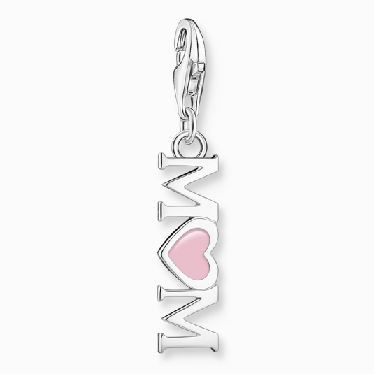 THOMAS SABO charm medál Mom with pink heart medál 2001-007-9 ékszer rendelés online