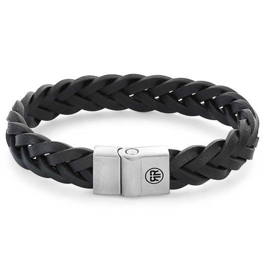 REBEL & ROSE karkötő Braided Black Matt karkötő RR-M0025-S ékszer rendelés online