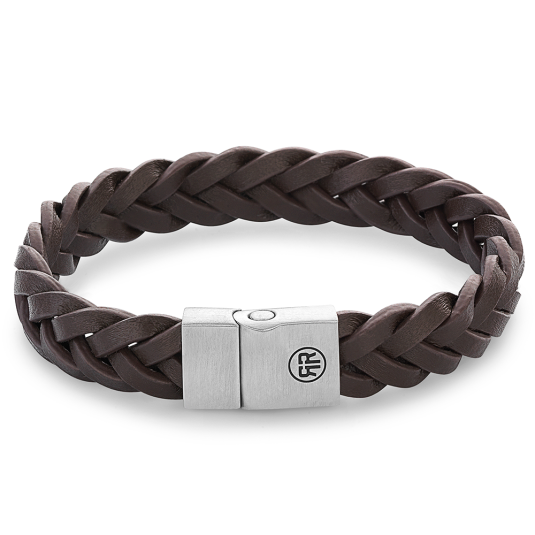 REBEL & ROSE karkötő Metal Braided Brown Matt karkötő RR-M0028-S ékszer rendelés online