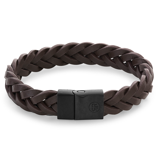 REBEL & ROSE karkötő Metal Braided Brown Black karkötő RR-M0029-B ékszer rendelés online