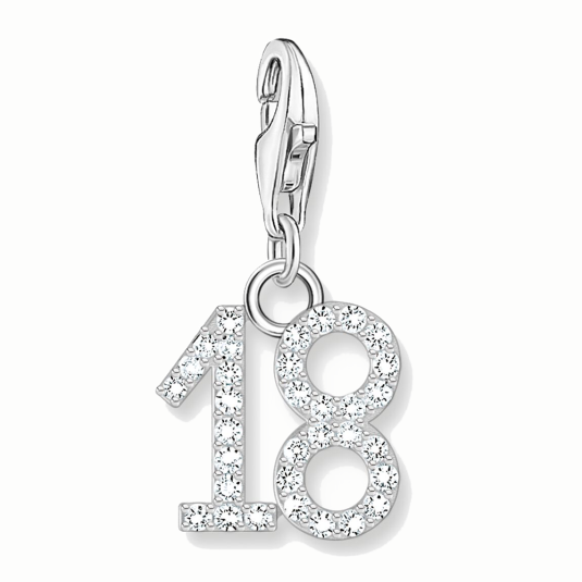 THOMAS SABO charm medál Number 18 medál 2134-051-21 ékszer rendelés online