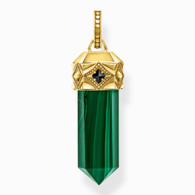 THOMAS SABO medál Hexagon Malachite medál PE964-414-6 ékszer rendelés online