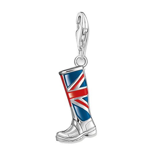 THOMAS SABO LONDON boot with Union Jack charm medál medál 1079-007-10 ékszer rendelés online