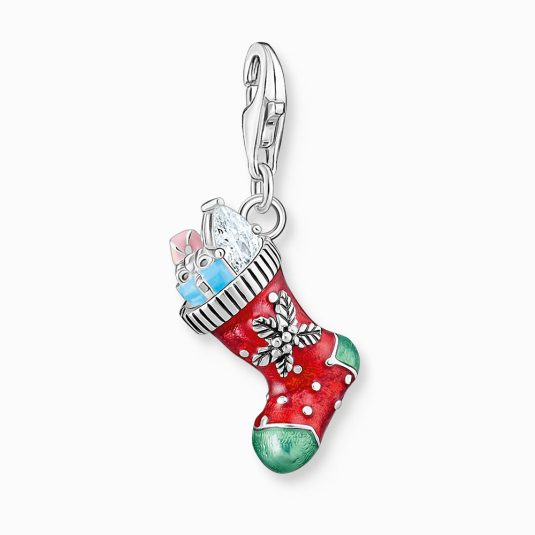 THOMAS SABO Karácsonyi zokni charm medál medál 2199-691-7 ékszer rendelés online