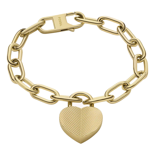 FOSSIL Harlow Linear Texture Heart női karkötő karkötő FOJF04658710 ékszer rendelés online